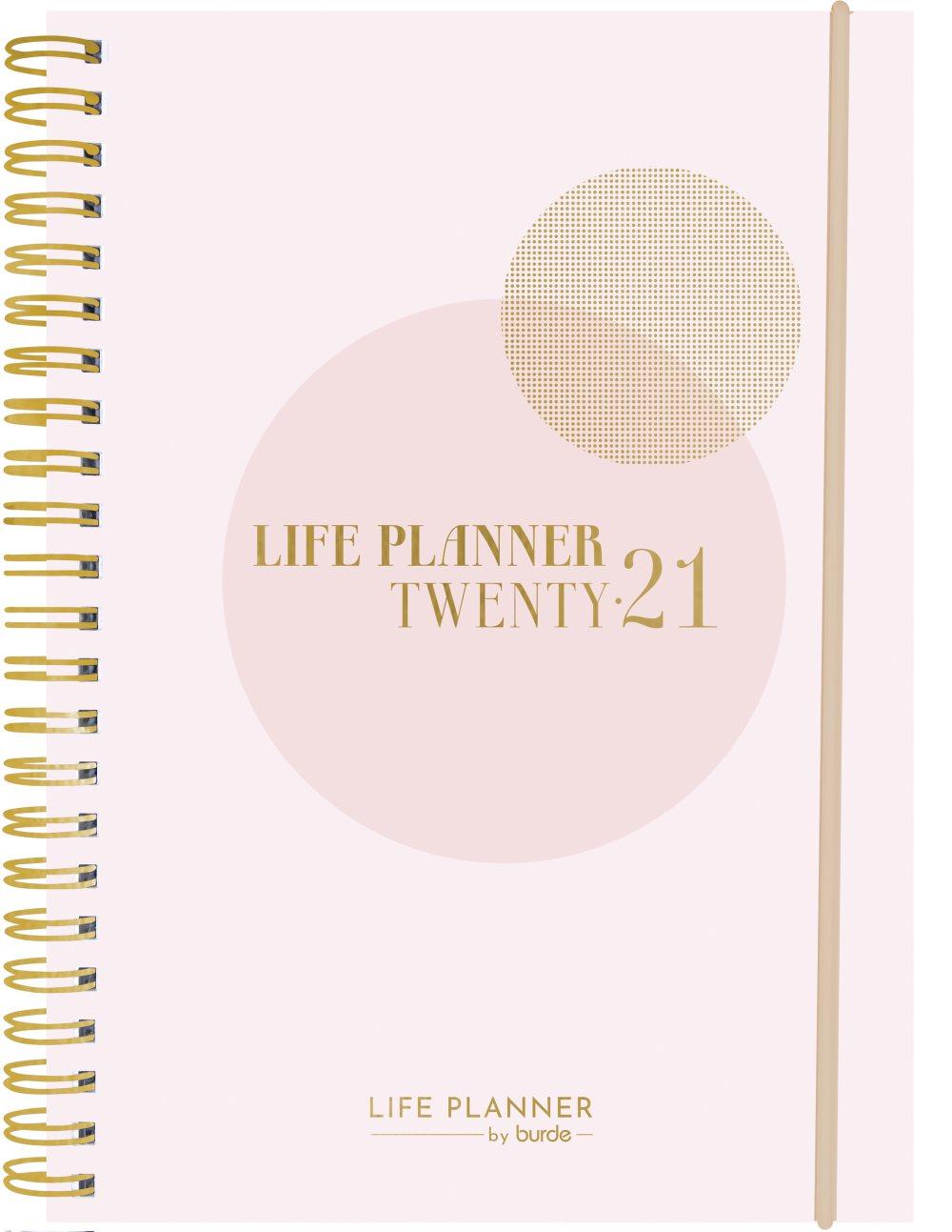 Kalender 2021 Life Planner A6 Pink Burde