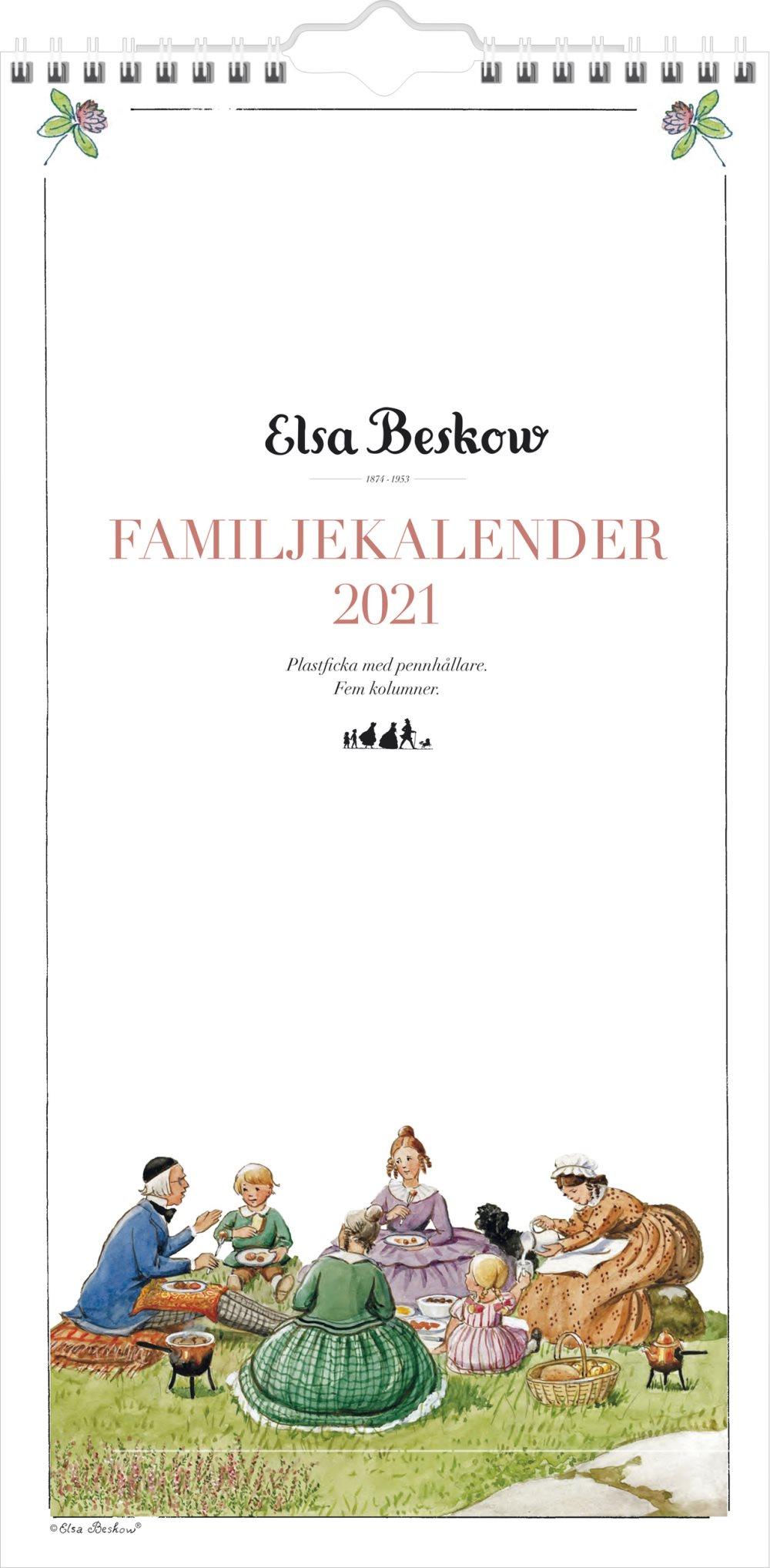 Familjekalender 2021 Elsa Beskow Burde