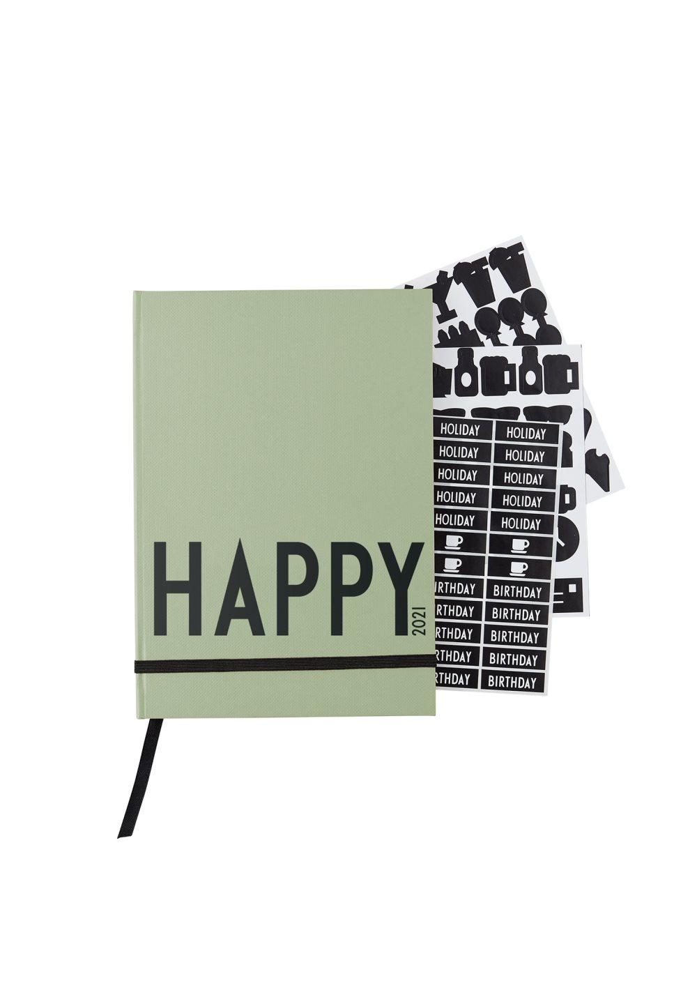 Design Letters Kalender 2021 A5 Grön