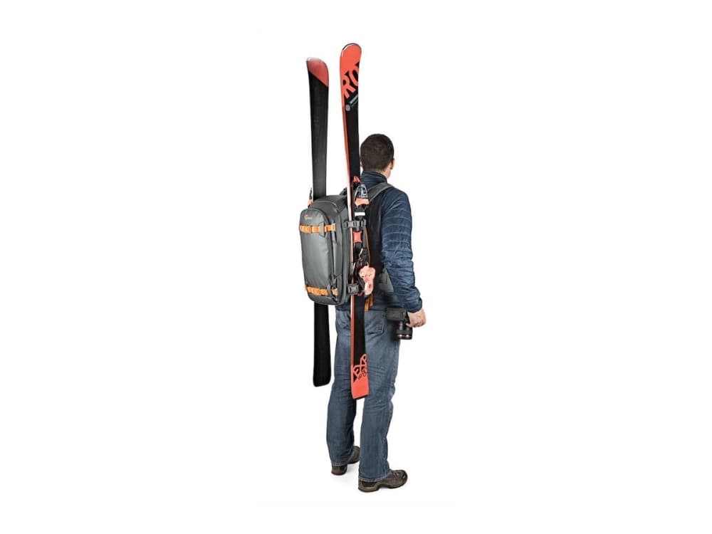 Lowepro Whistler 350 AW II - Ryggsekk for kamera med linser og notebook - 420D riftsikker nylon, termoplast-polyuretan (TPU) - grå - 13"