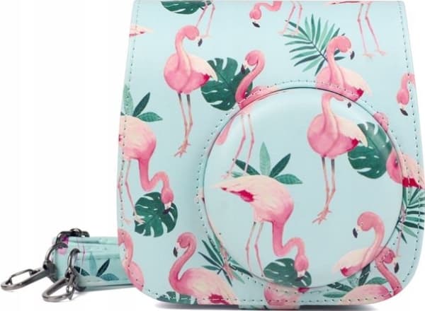 LoveInstant Pouch Case Pouch Pouch For Fujifilm Instax Mini 9 8 - Flamingos Mint