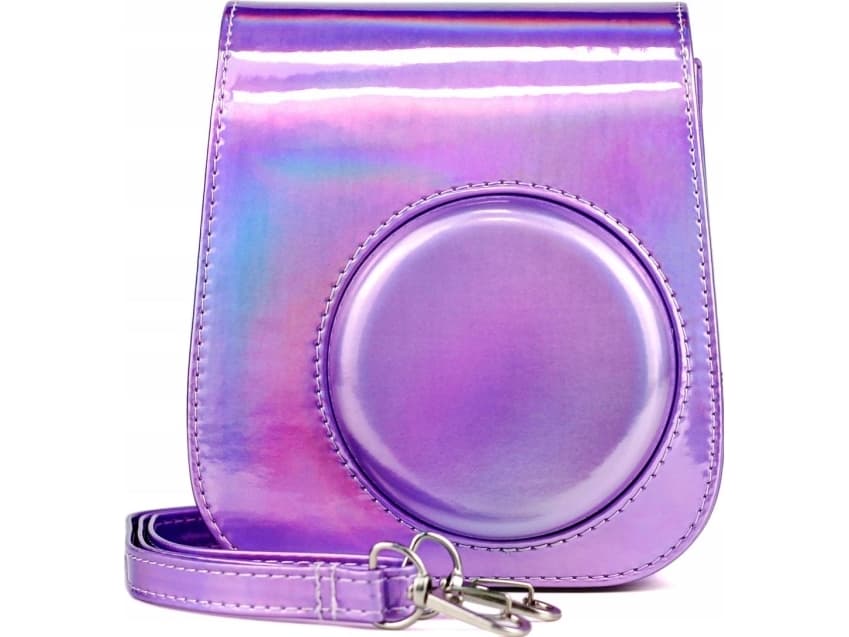 LoveInstant Bag Carrying Case Pouch Case For Fujifilm Instax Mini 11 - Purple/Flash