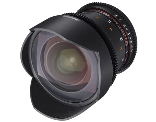 Samyang 14mm T3.1 VDSLR ED AS IF UMC II, SLR, 14/10, Bredt, 0,28 m, Sony E, Manuell