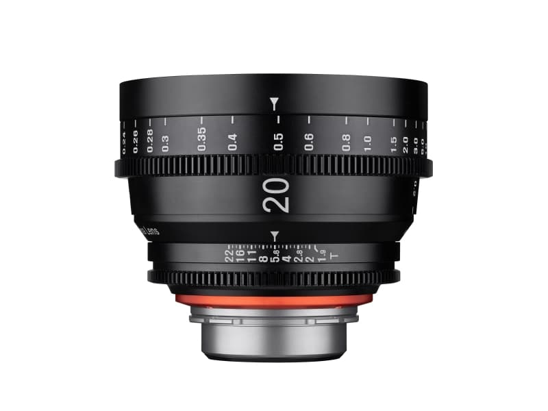 Samyang XEEN 20mm T1.9, Ultravidvinkelobjektiv, 0,2 m, PL mount, 2 cm, Svart, 11,8 cm