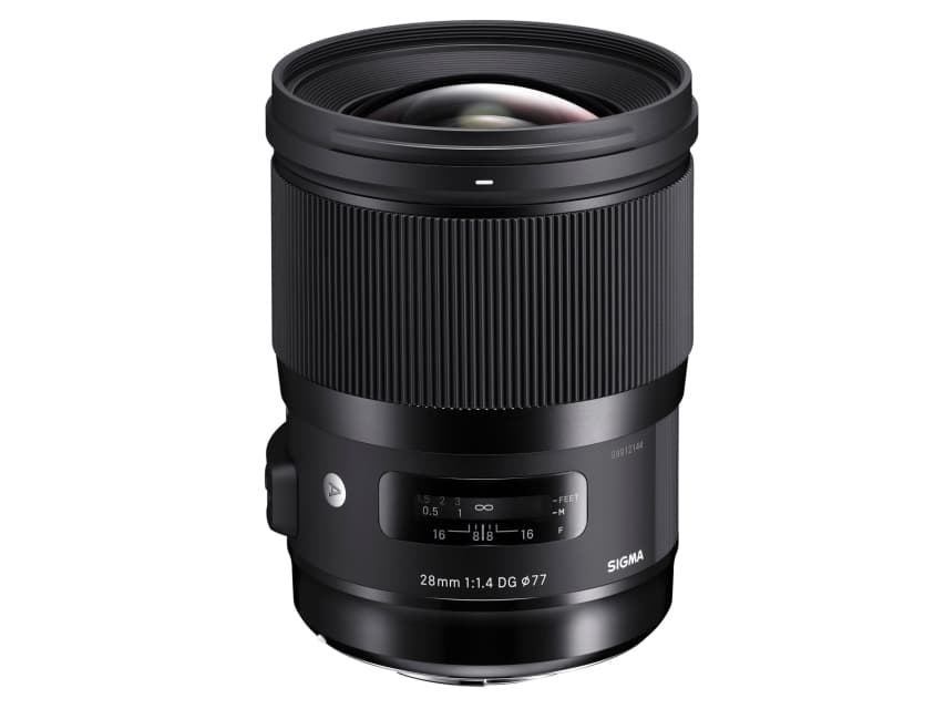 Sigma 28mm F1.4 DG HSM Art, MILC / SLR, 17/12, Vidvinkelobjektiv, 0,28 m, Sony E, 1,4 - 16