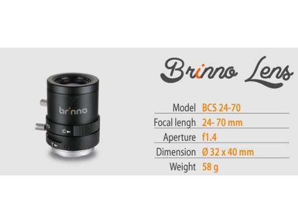 Brinno BCS 24-70, 10/8, 24 - 70 mm, CS-fäste