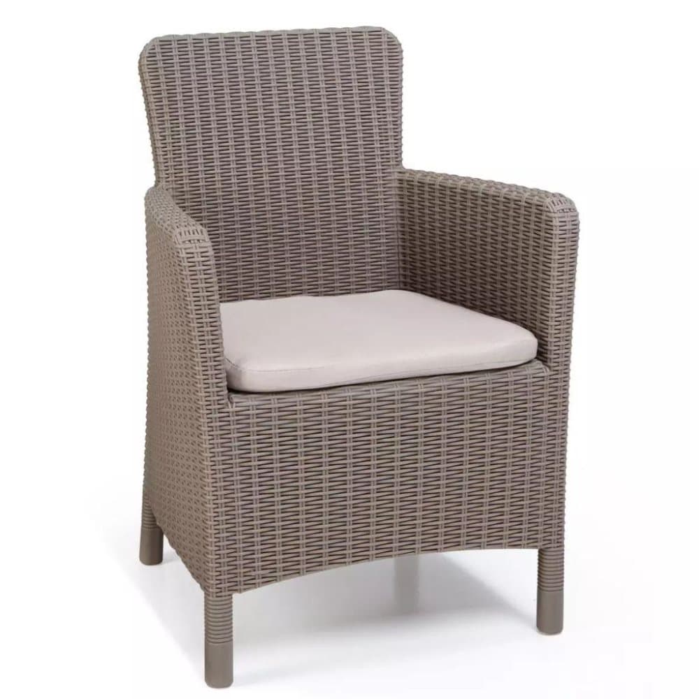 Allibert Trädgårdsmatstol Trenton cappuccino 226454