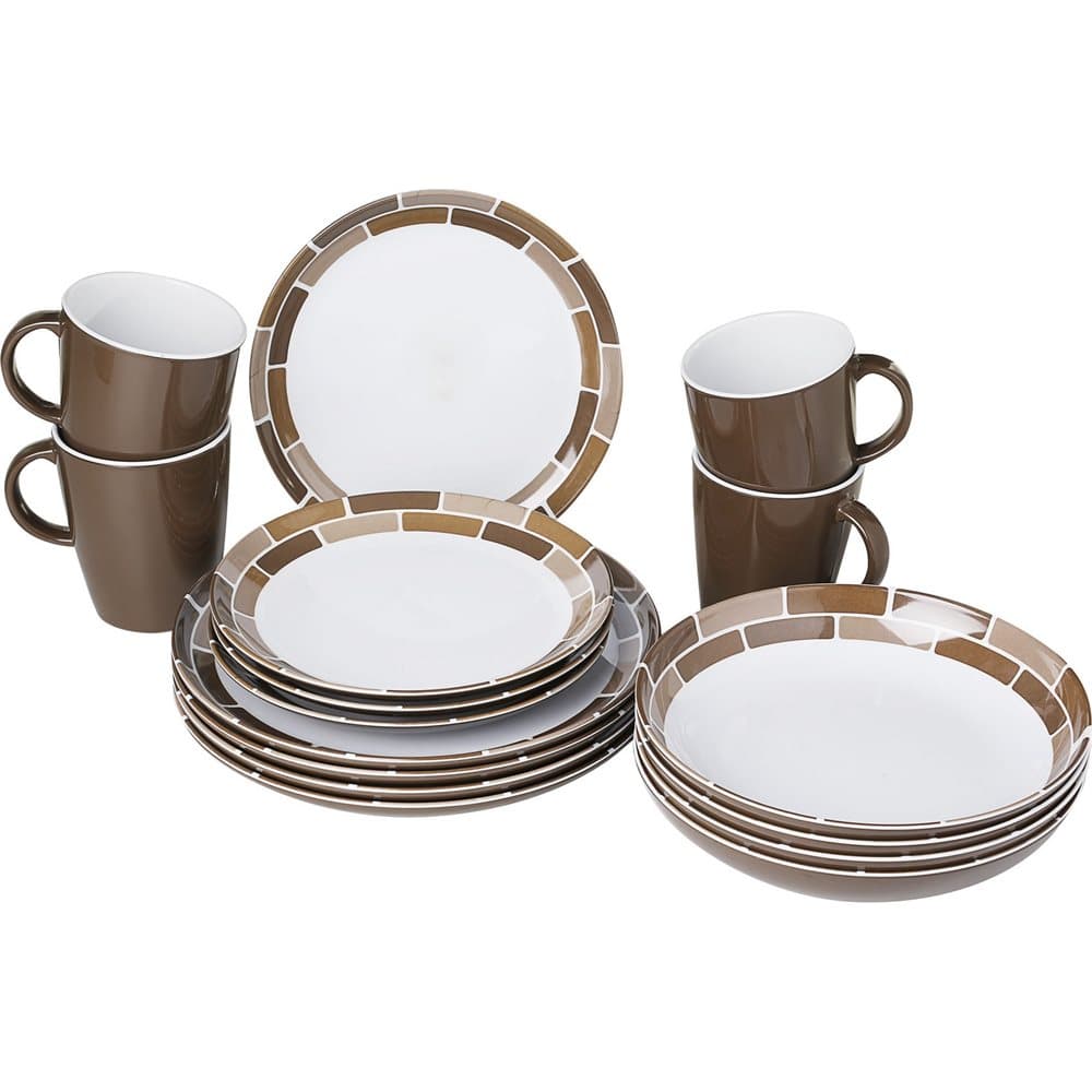 Brunner Lunch Box Melamine Dinnerware Set (16 Pieces)