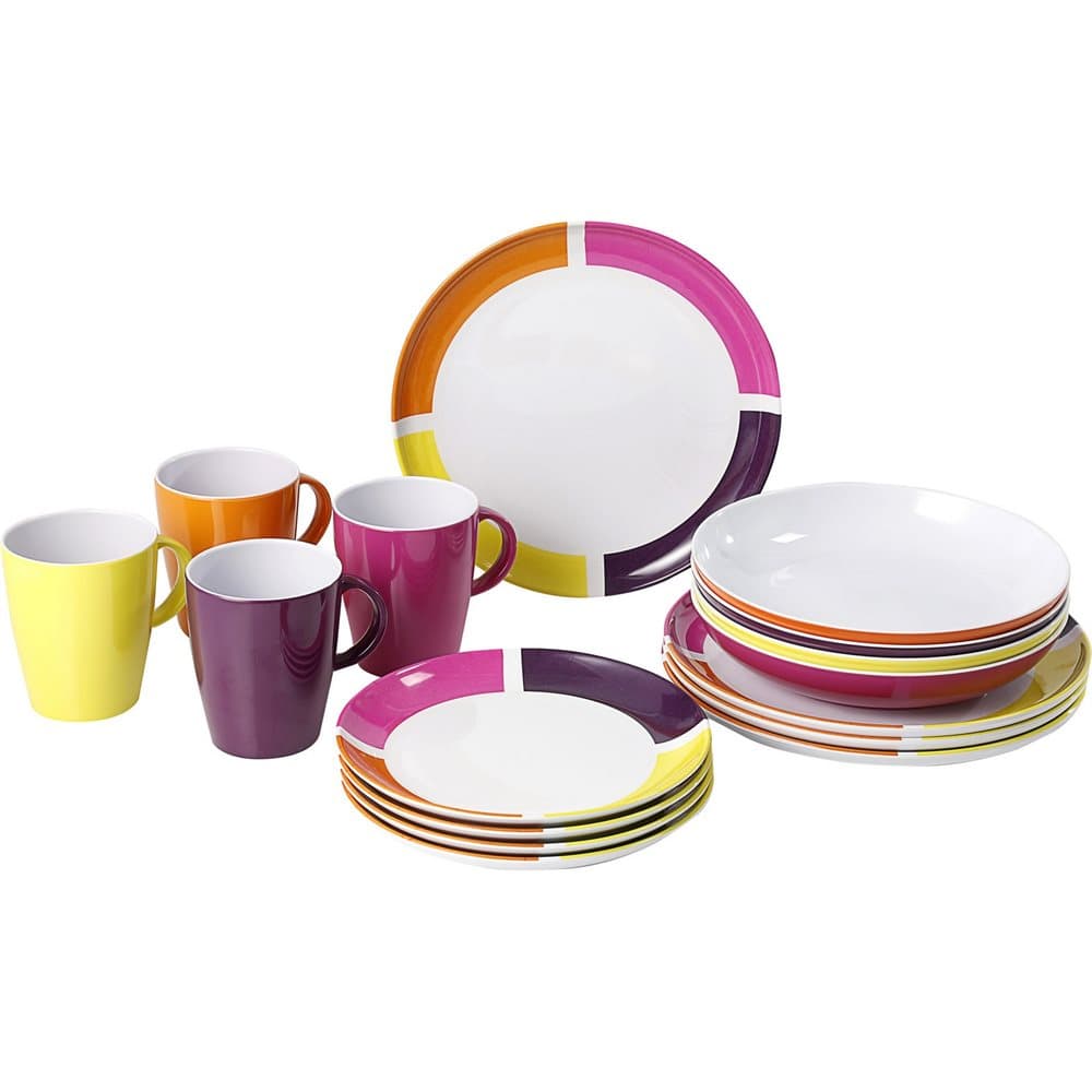 Brunner Lunch Box Melamine Dinnerware Set (16 Pieces)