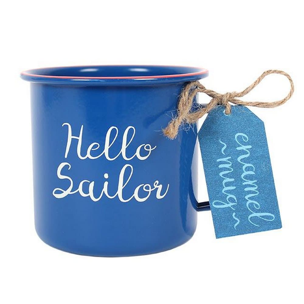 Something Different Hello Sailor Enamel Mug