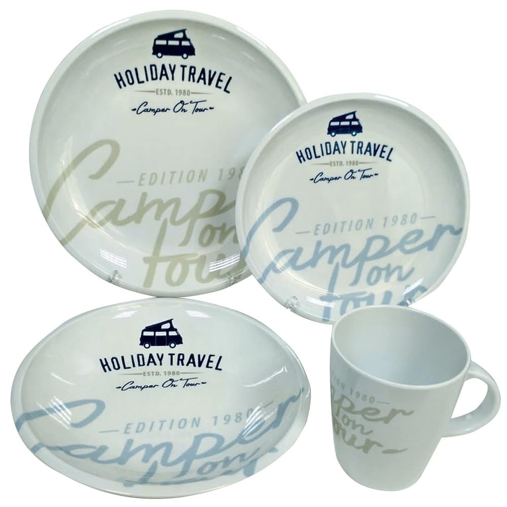 Camper On Tour 16 Piece Melamine Set
