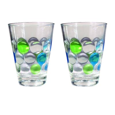 Bubbles Polycarbonate Glasses (Set Of Two)