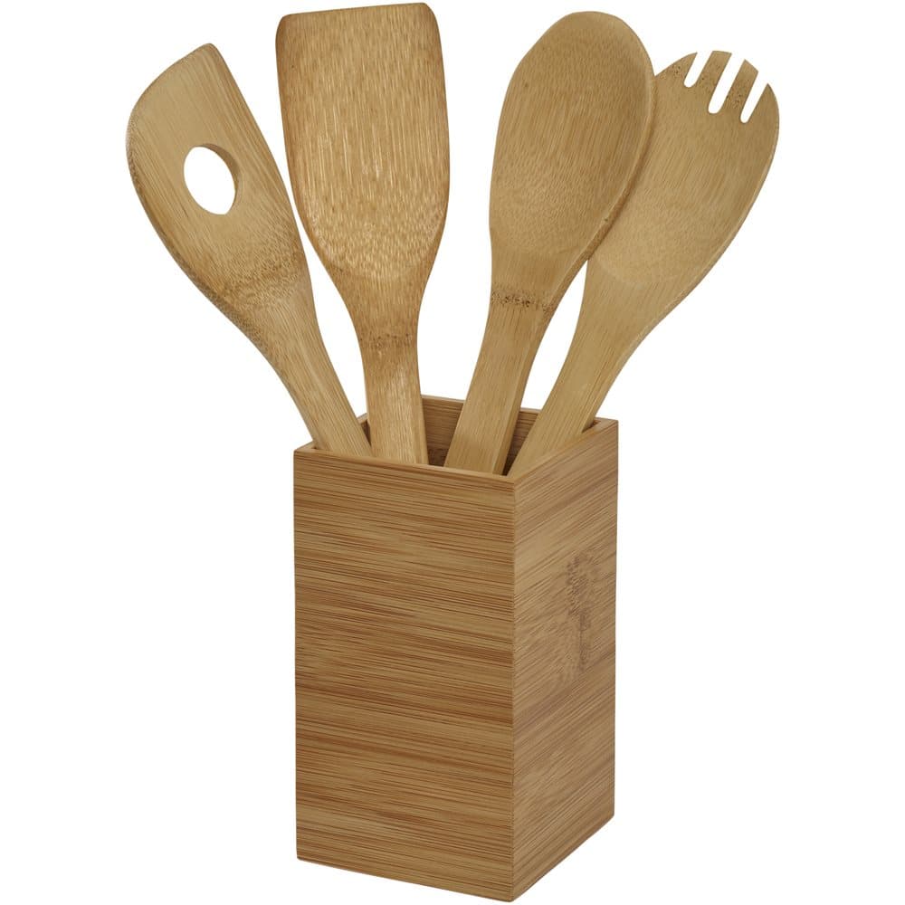 Seasons Baylow 4-Piece Kitchen Utensil Set With Holder
