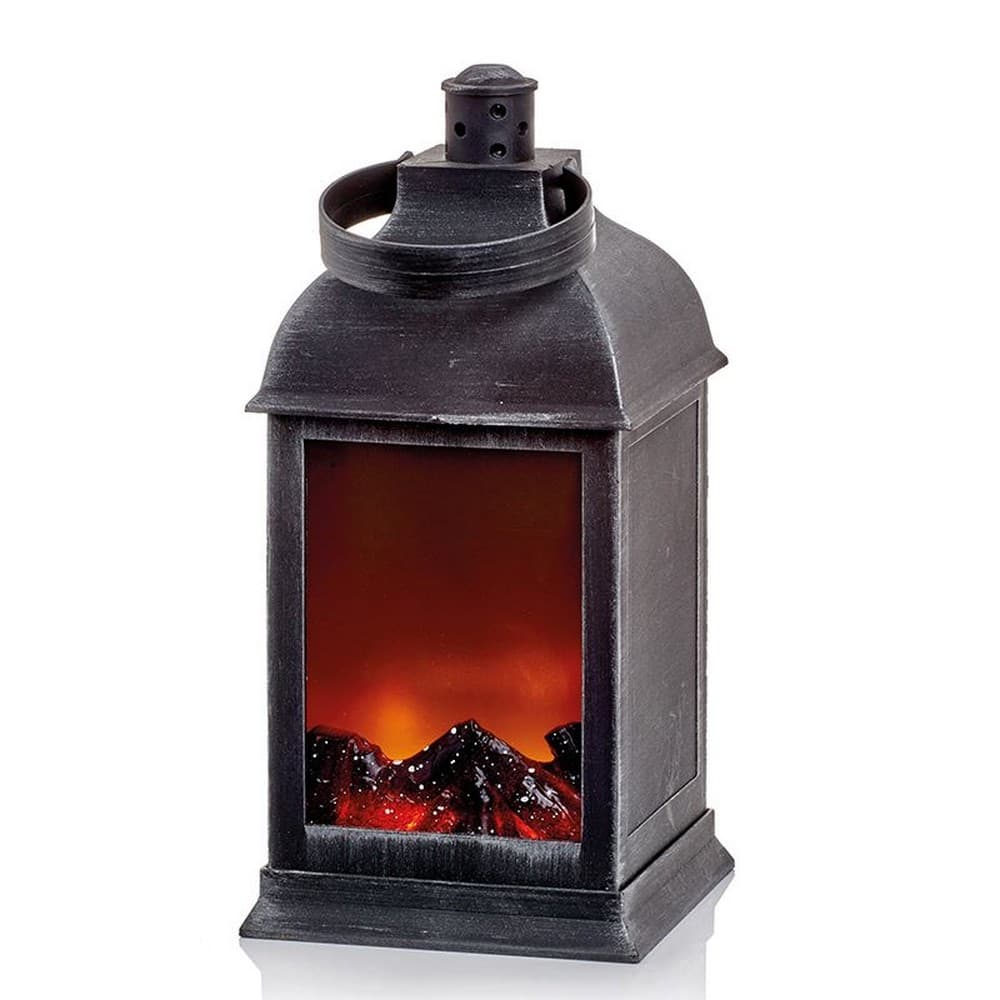 Christmas Shop Fireplace Lantern Decoration