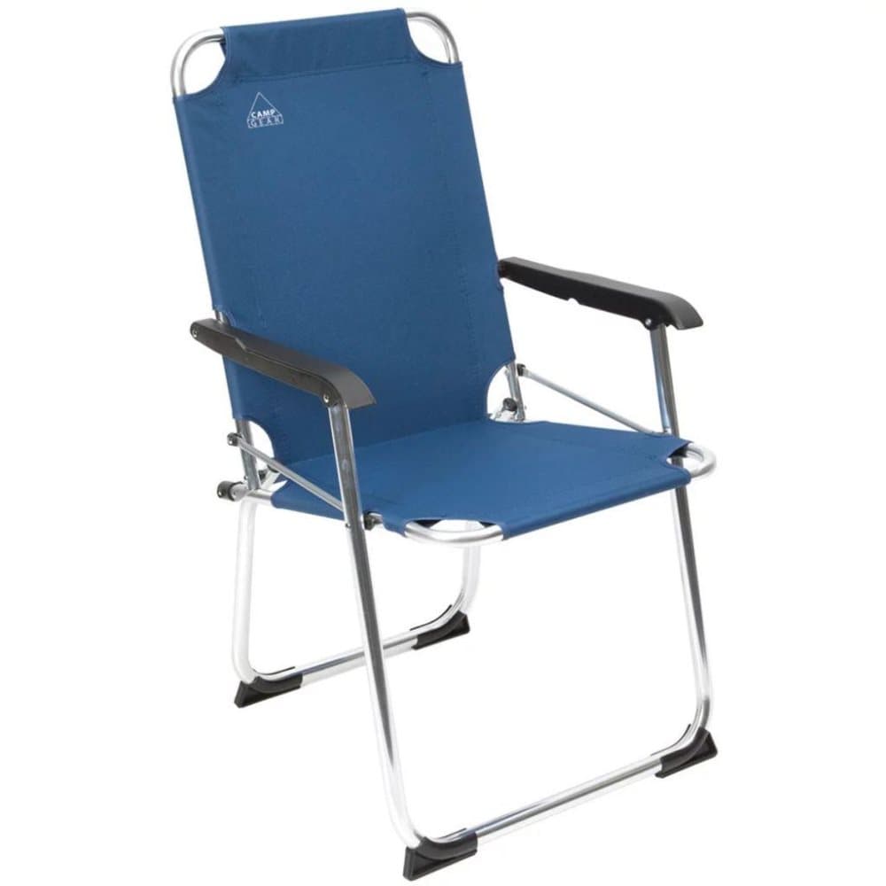Camp Gear Hopfällbar campingstol Classic blå aluminium 1211934
