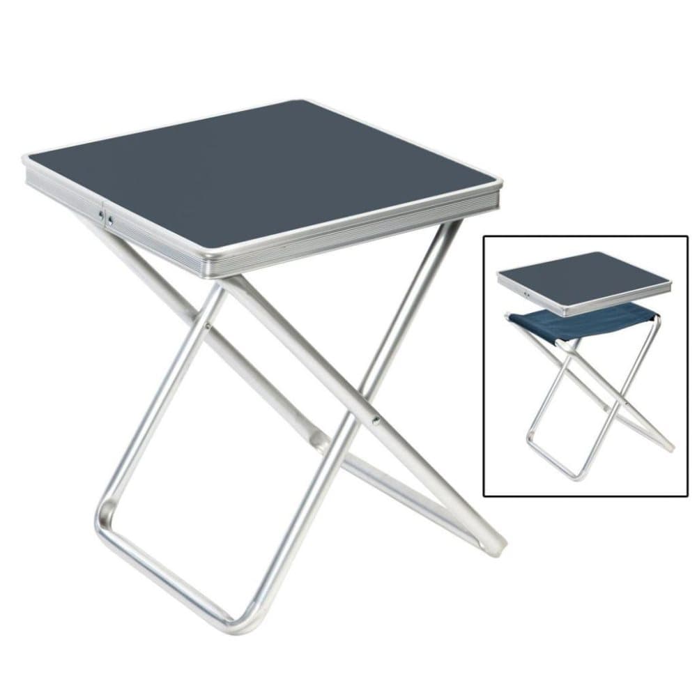 Camp Gear foldbar campingtaburet aluminium grå 1404346
