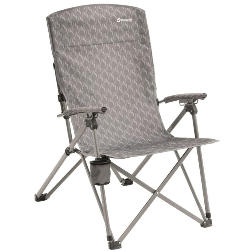 Outwell foldestol Harber Hills 60 x 85 x 108 cm sølvfarvet 470267