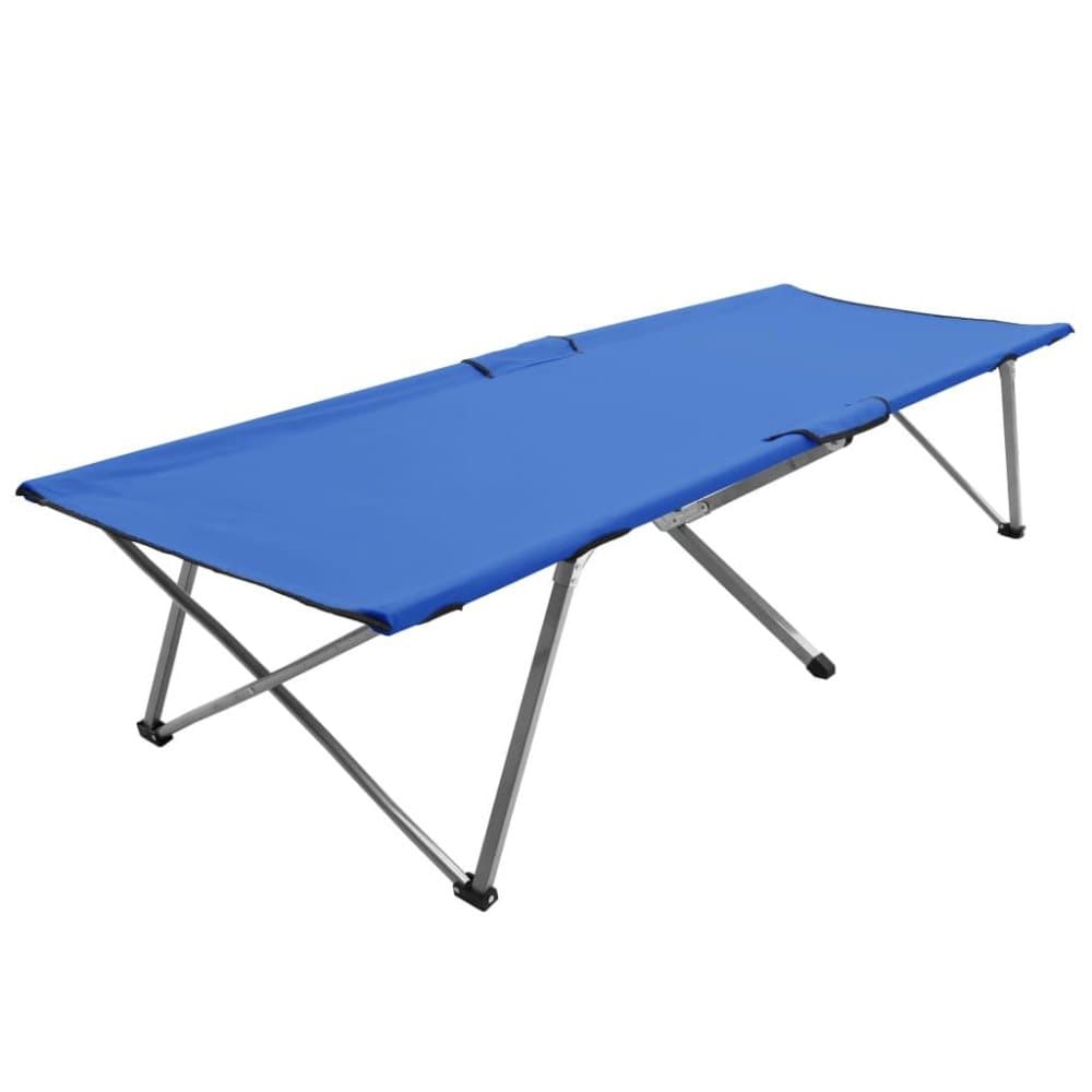 vidaXL Campingsäng 206x75x45 cm XXL blå