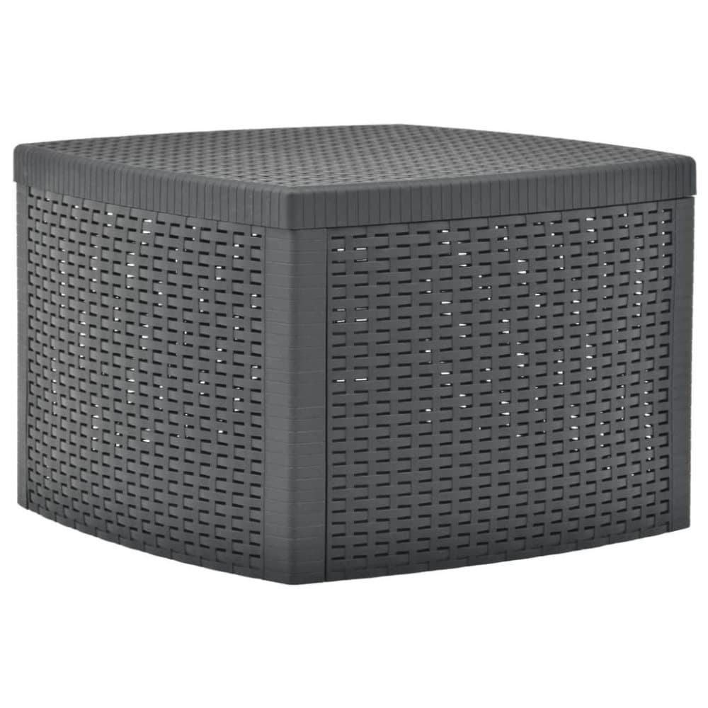 vidaXL sidebord 54 x 54 x 36,5 cm plastik antracitgrå