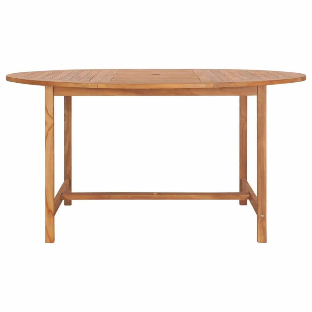 vidaXL Trädgårdsbord 150x76 cm massiv teak