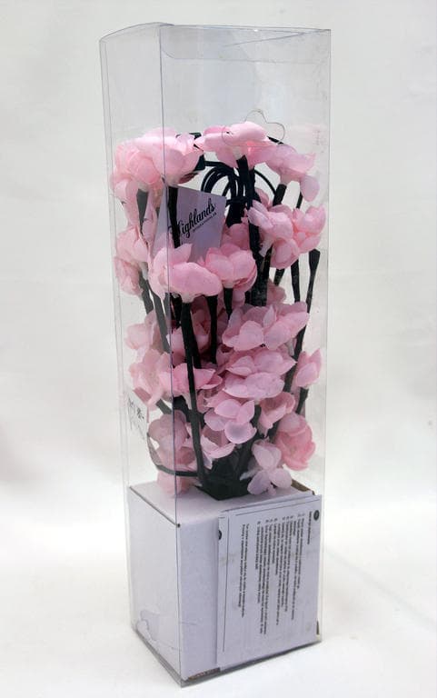 Nice pink flower bouquet with about 60 beautiful diode lights