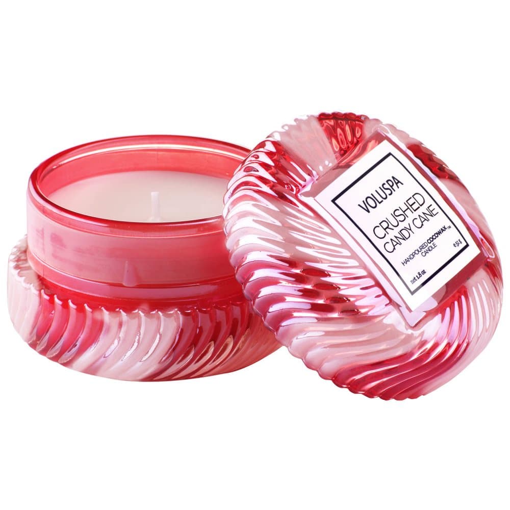 Voluspa Crushed Candy Cane Macaron Candle 51g