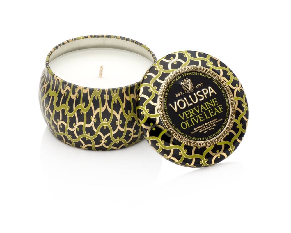 Voluspa Maison Decorative Tin Candle Vervaine Olive Leaf 113g