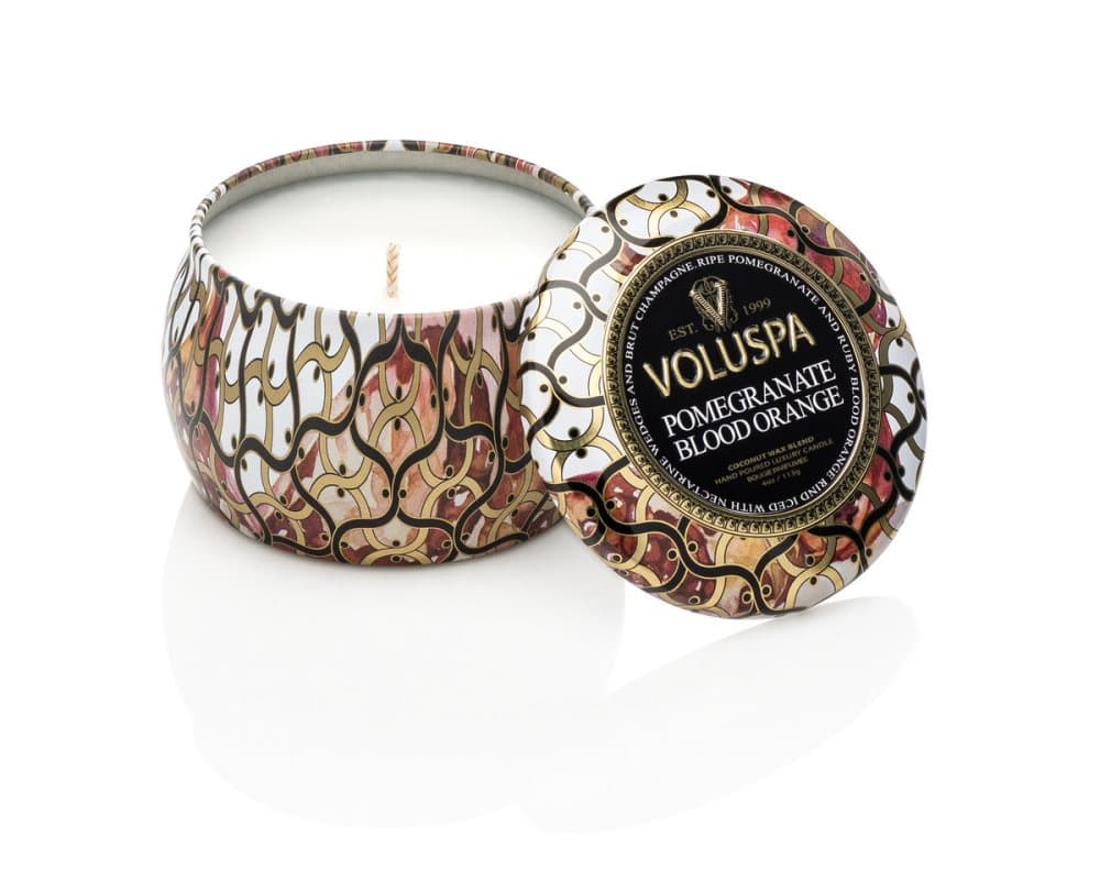 Voluspa Maison Decorative Tin Candle Pomegranate Blood Orange 113g