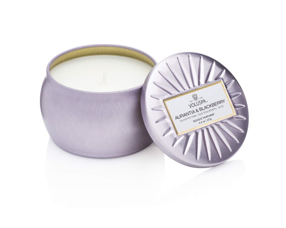 Voluspa Decorative Tin Candle Aurantia & Blackberry 127g