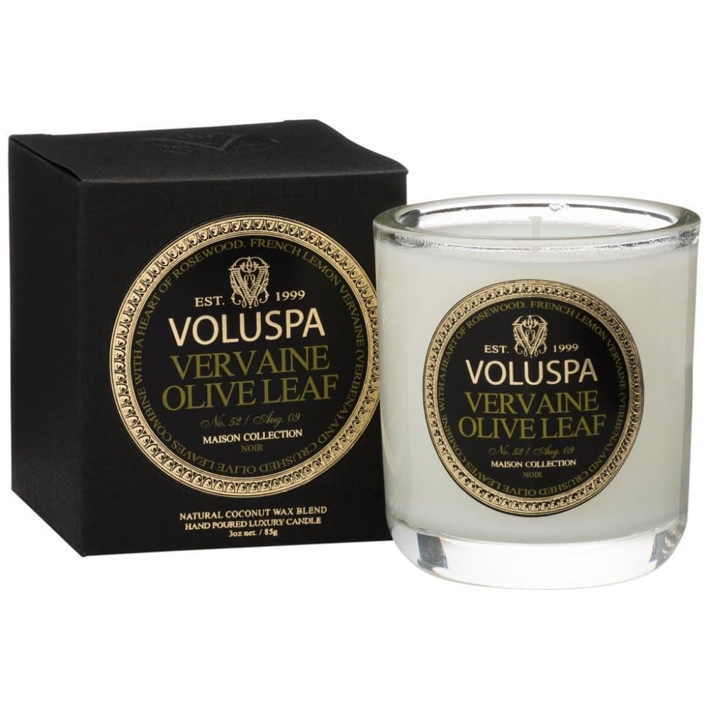 Voluspa Classic Maison Boxed Votive Candle Vervaine Olive Leaf 85g
