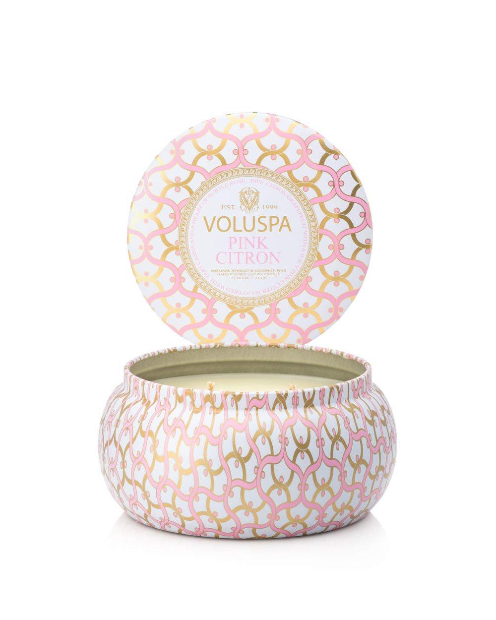 Voluspa 2-Wick Maison Metallo Candle Pink Citron 312g