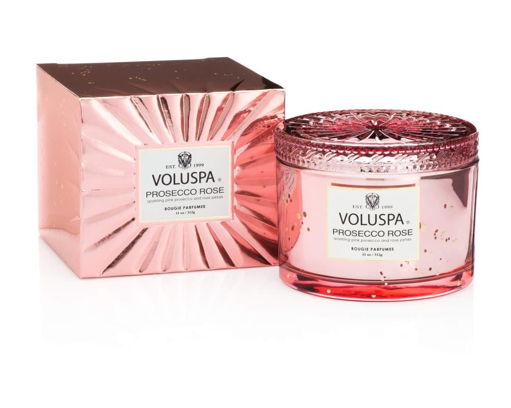 Voluspa Corta Maison Glass Candle Prosecco Rose 312g