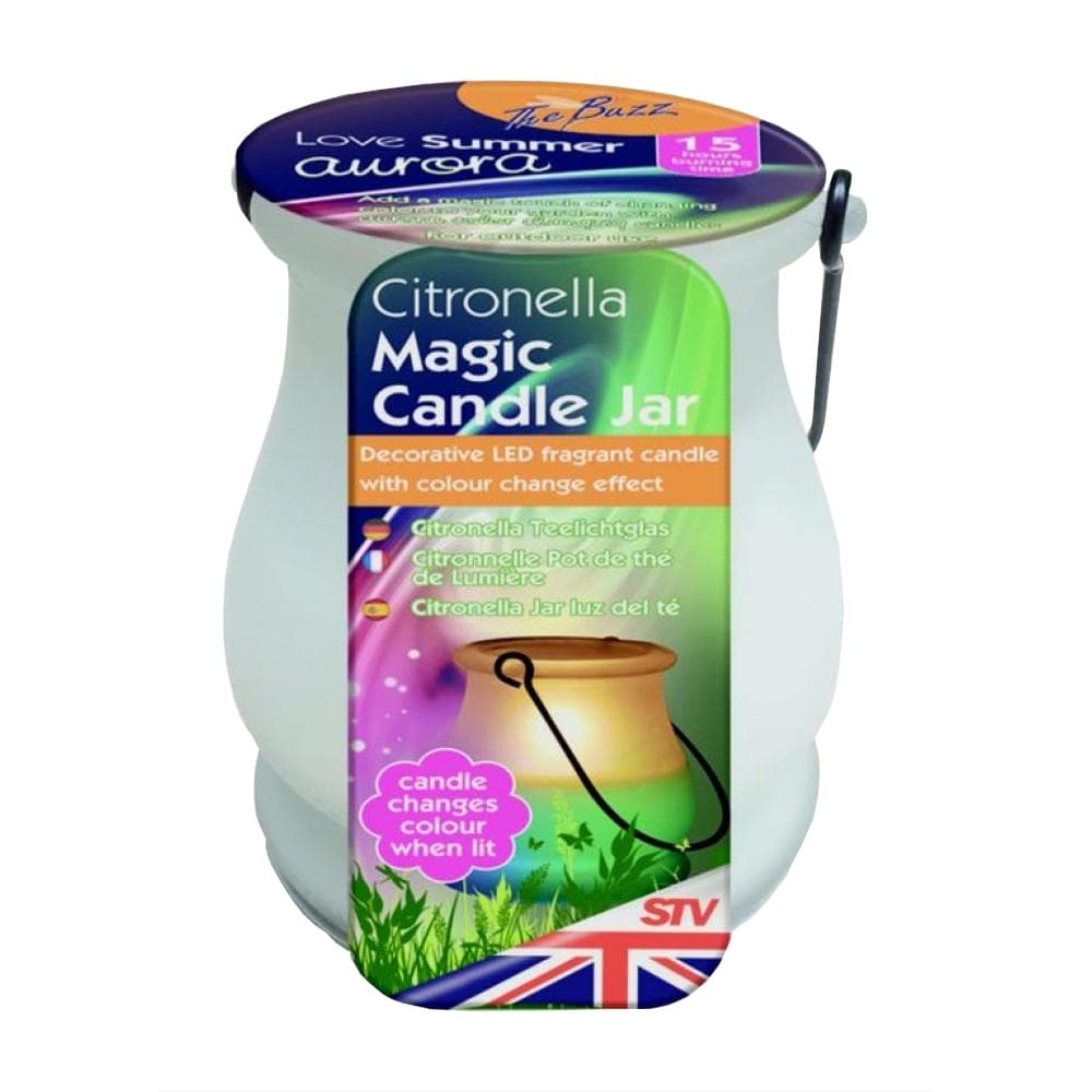 The Buzz Citronella Magic Candle Jar