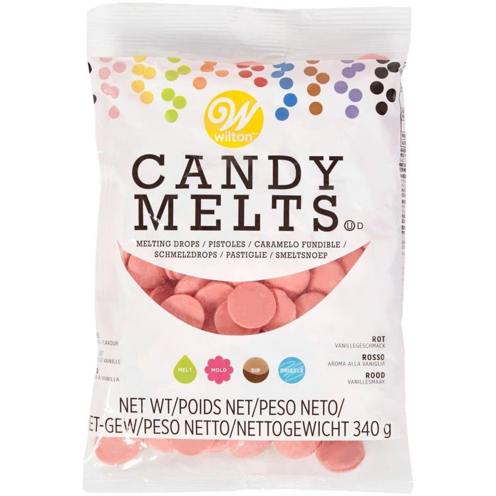 Wilton- Candy Melts® Ljusröd 340g