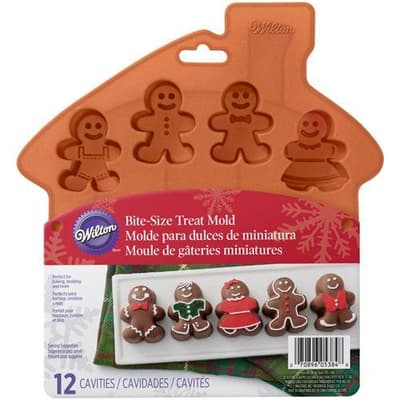 Wilton Silicone Mold Bite-Size Gingerbread
