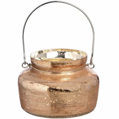 Hill Interiors Metallic Lustre Glass Candle Holder