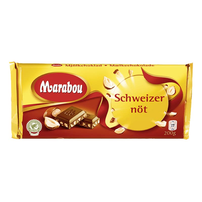 Marabou Schweizernöt Sjokoladeplate