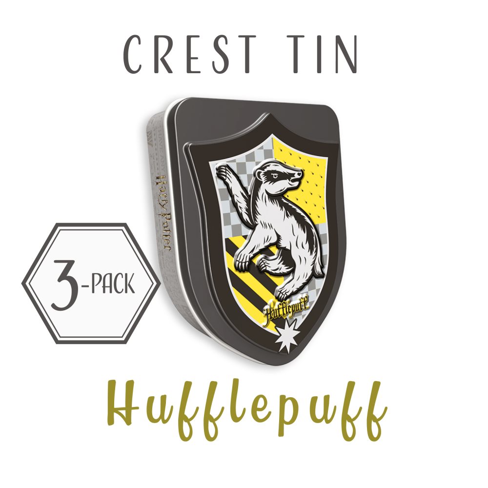 Harry Potter Candy Collection, 3 Harry Potter Hufflepuff Crest Tin, 28g |  CDON