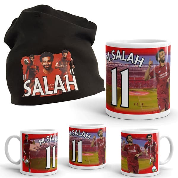 Salah Mössa + Mugg paket med tryck Liverpool