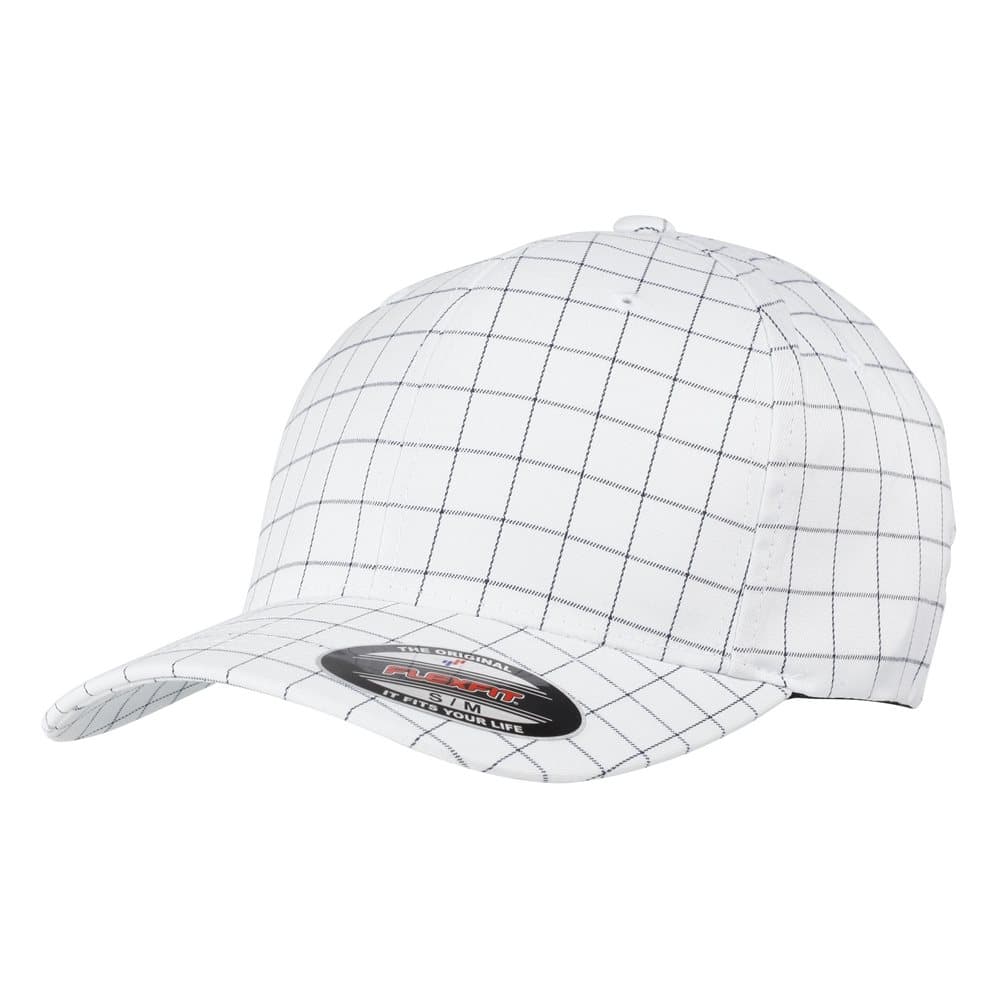 Yupoong Flexfit Unisex Square Check Baseball Cap (Pack of 2)
