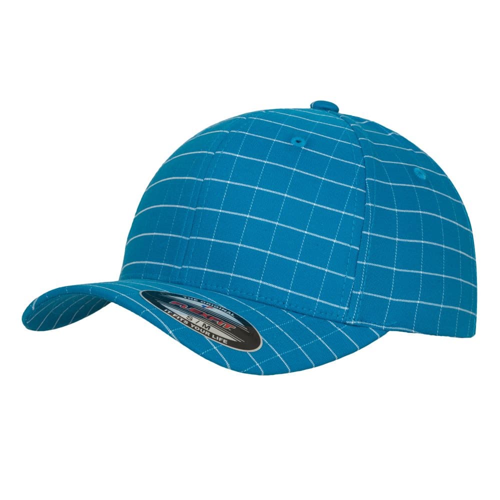 Yupoong Flexfit Unisex Square Check Baseball Cap (Pack of 2)