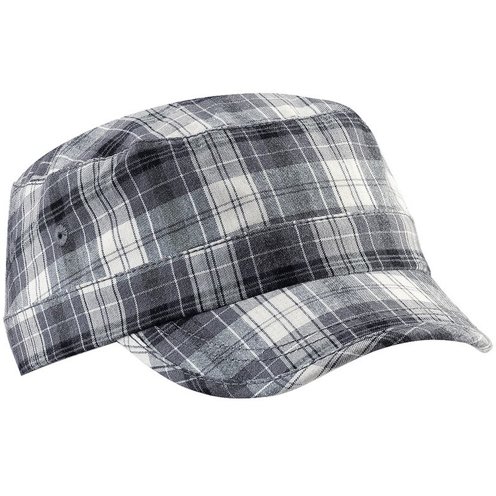 Beechfield Unisex Plaid Cadet Army Cap