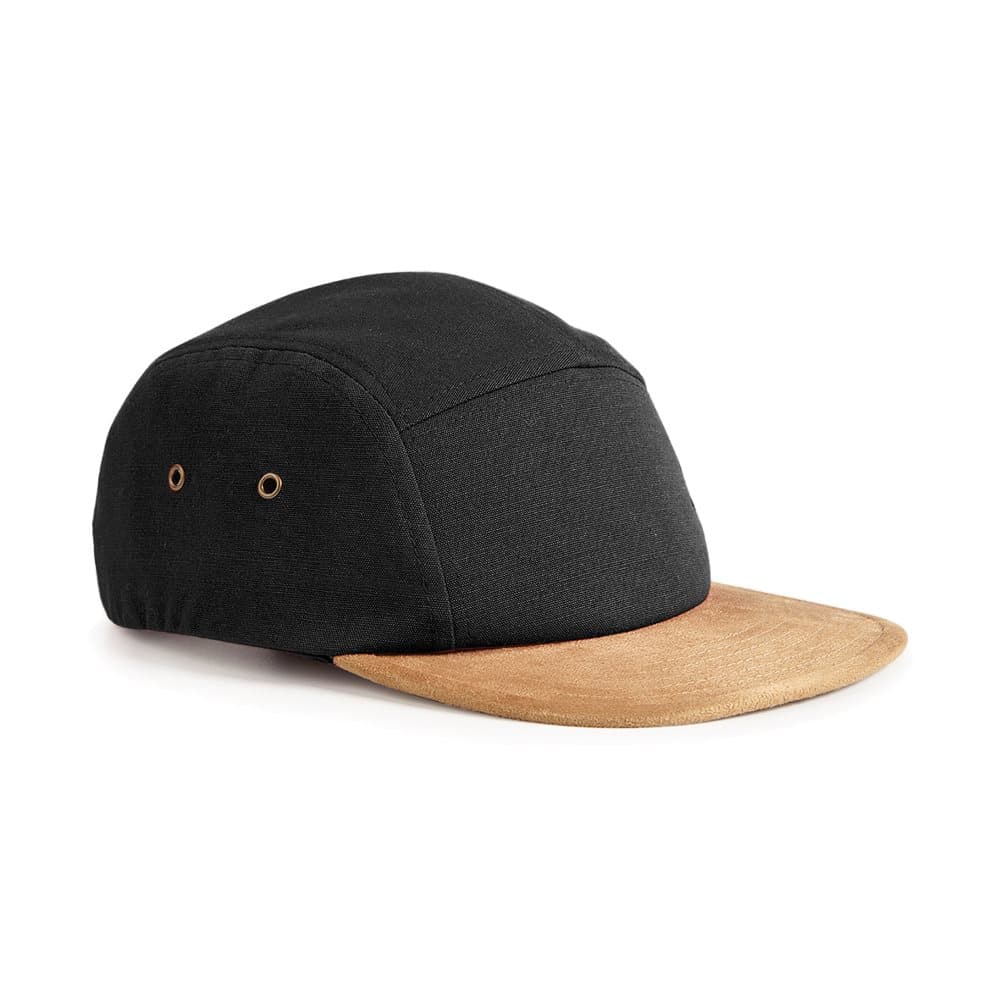 Beechfield Suede Peak 5 Panel Baseball Cap (Pack of 2)