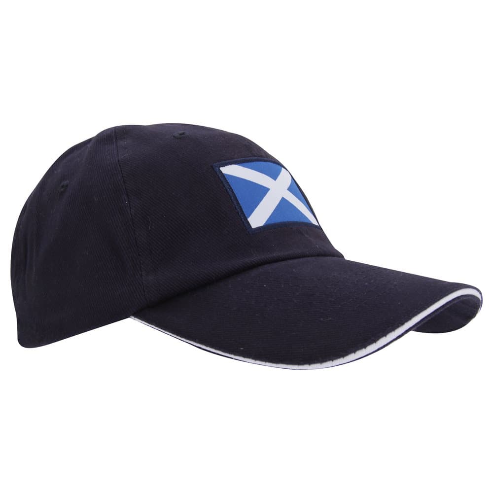 ProClimate Mens Scotland Navy Broderad Baseball Cap