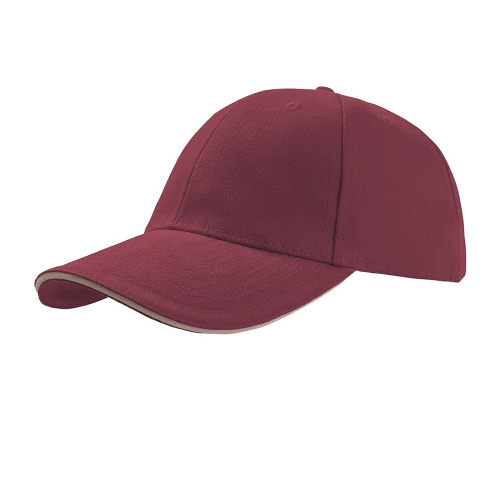 Atlantis Liberty Sandwich Heavy Brush Cotton 6 Panel Cap (paket med 2)