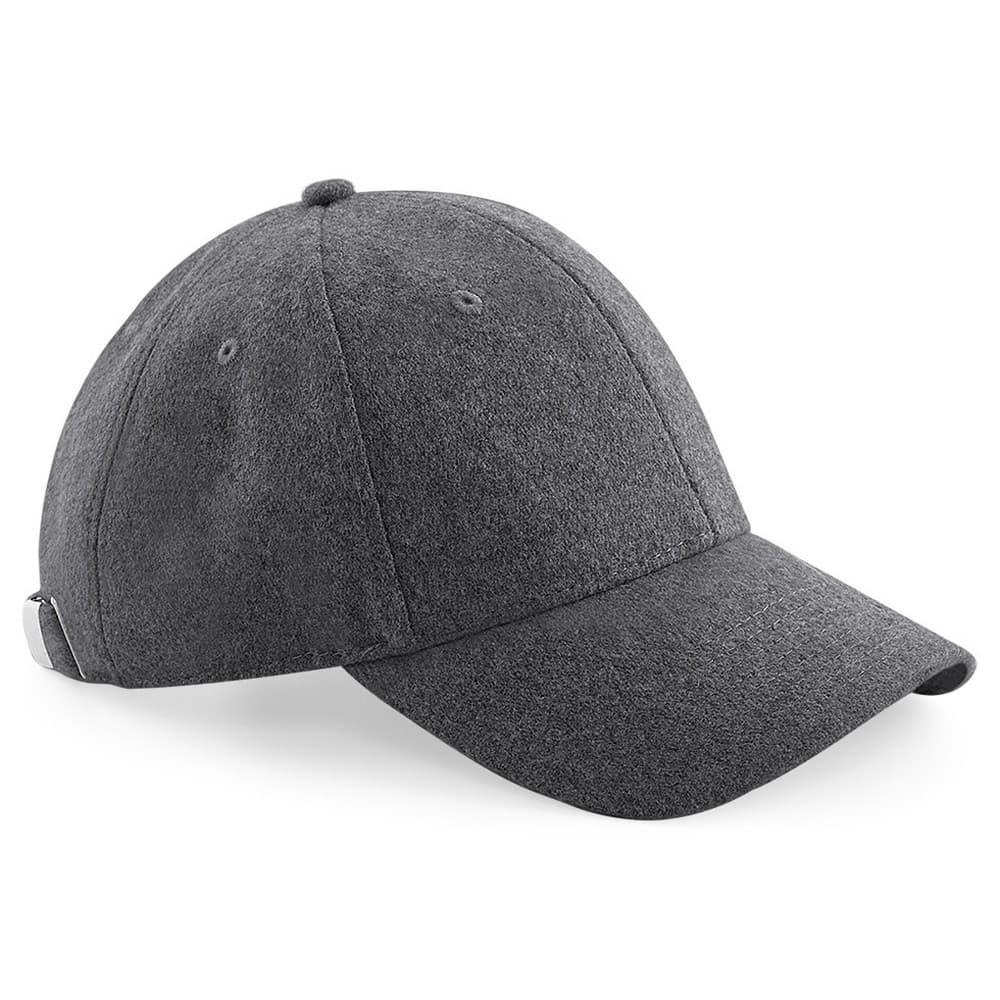 Beechfield Unisex Melton Wool 6 Panel Cap (Pack of 2)