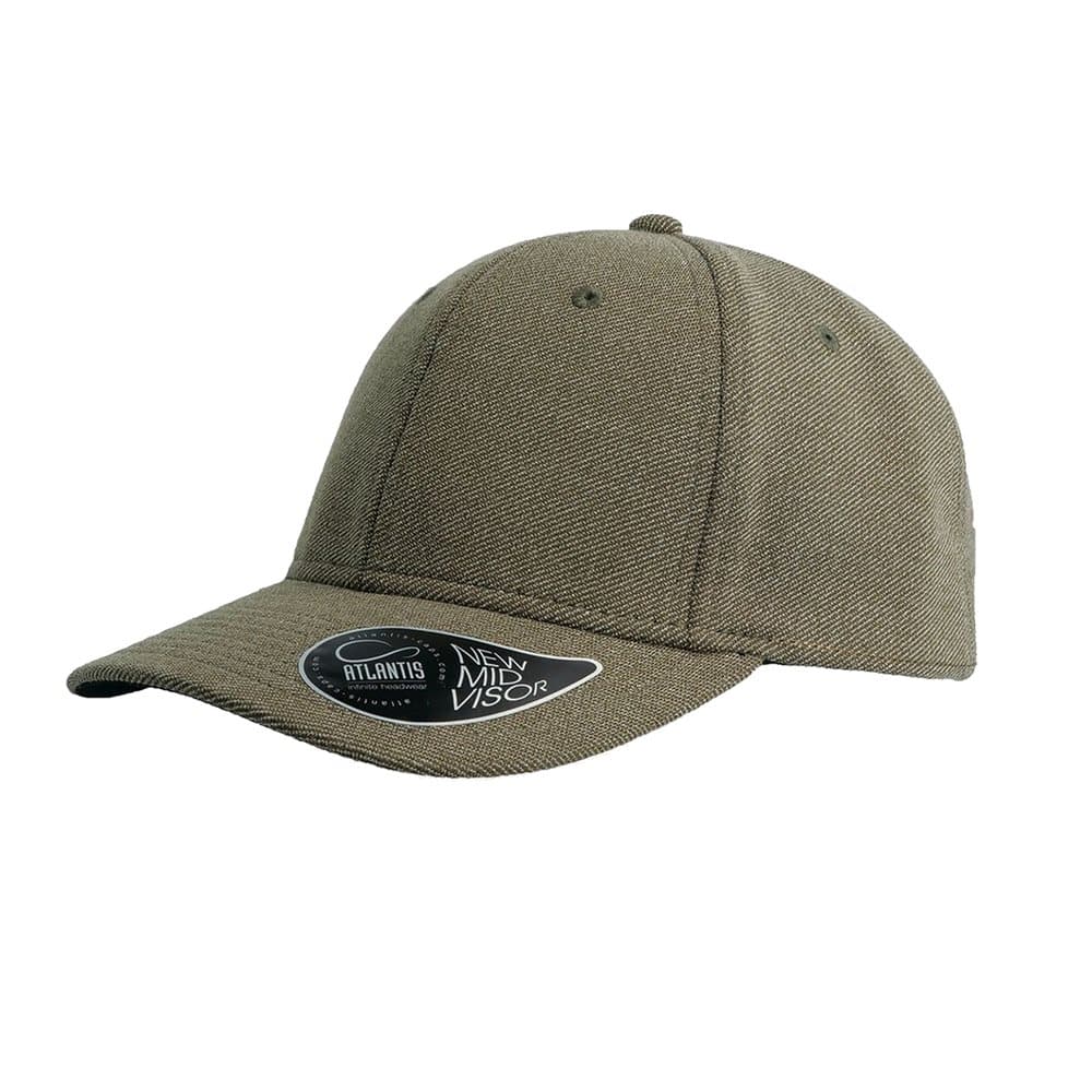 Atlantis Loop Mid Visor Rayon Blend 6 Panel Cap