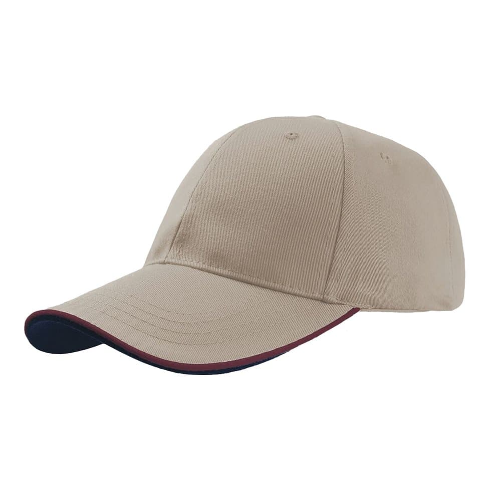 Atlantis Zoom Piping Sandwich Sports 6 Panel Contrast Baseball Cap