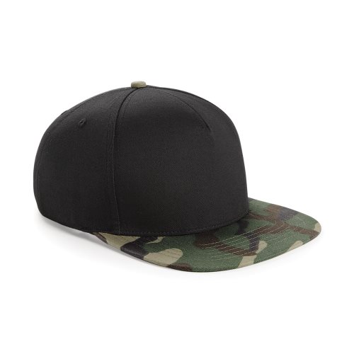 Bild av Beechfield Camouflage Retro Snapback Cap