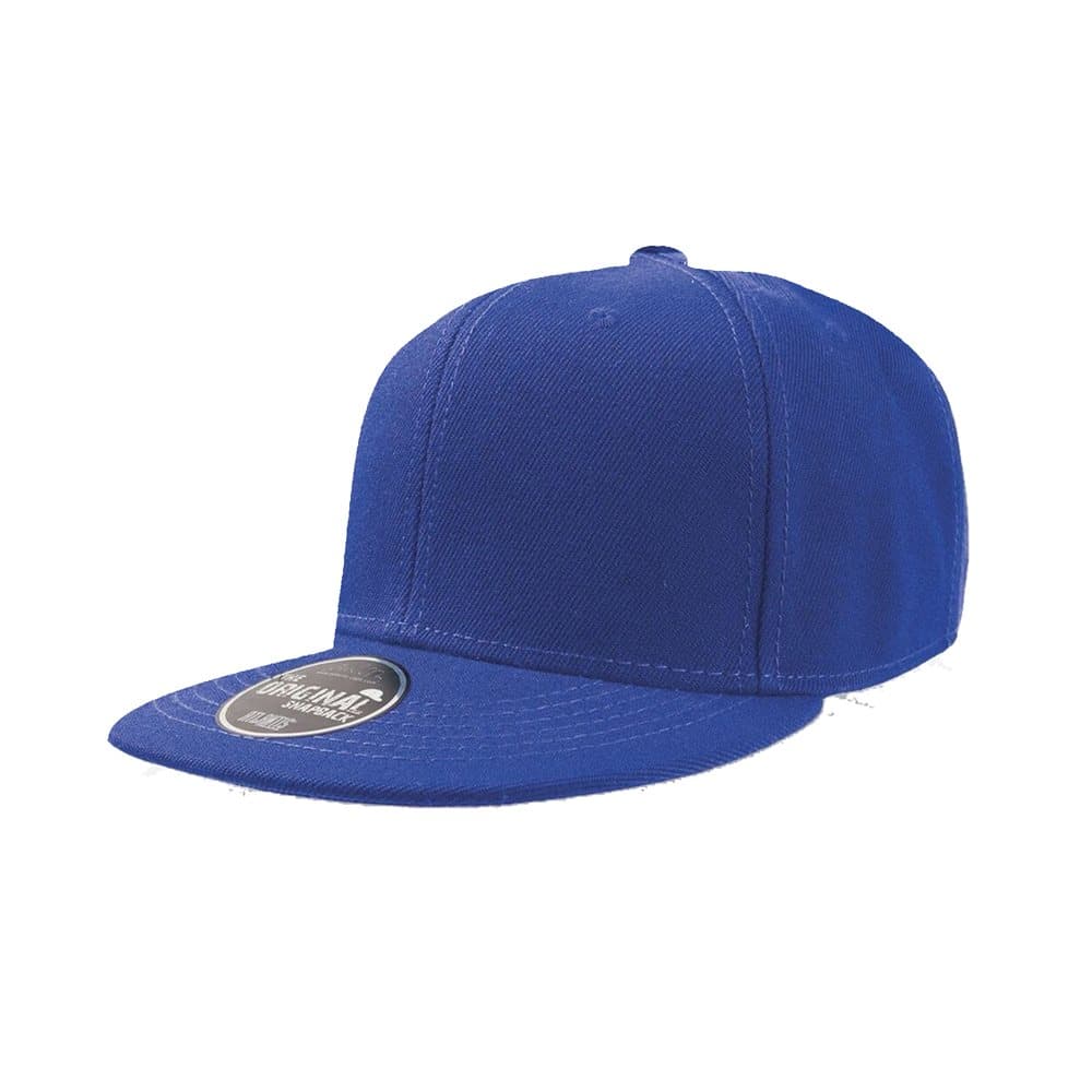 Atlantis Snap Back Flat Visor 6 Panel Cap (Pack of 2)